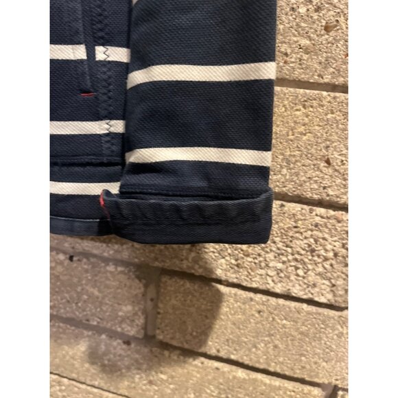 Navy Striped Fat Face The Airlie Half-Zip Sweatshirt UK10/EUR38/USA6 100% Sustai - Picture 6 of 12